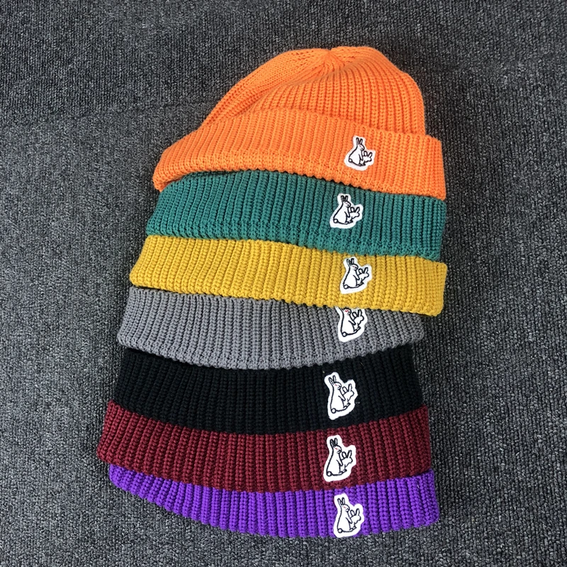 

Women men hats casual beanie Fxxking Rabbits hat wool cap winter hip hop hat kanye west harajuku hats beanies Skullies caps