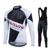 Fastcute быстро сохнущая Велоспорт одежда теплая, верхняя одежда Ropa Ciclismo с длинным рукавом велоодежда MTB Зимние Термальность флисовая майка UUHL31A