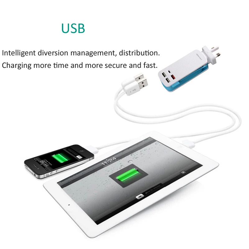 INGMAYA мульти порт USB зарядное устройство 50 Вт Qualcomm QC3.0 type-C для iPhone 5S 6S 7 Plus samsung huawei zte Meizu Xiaomi адаптер