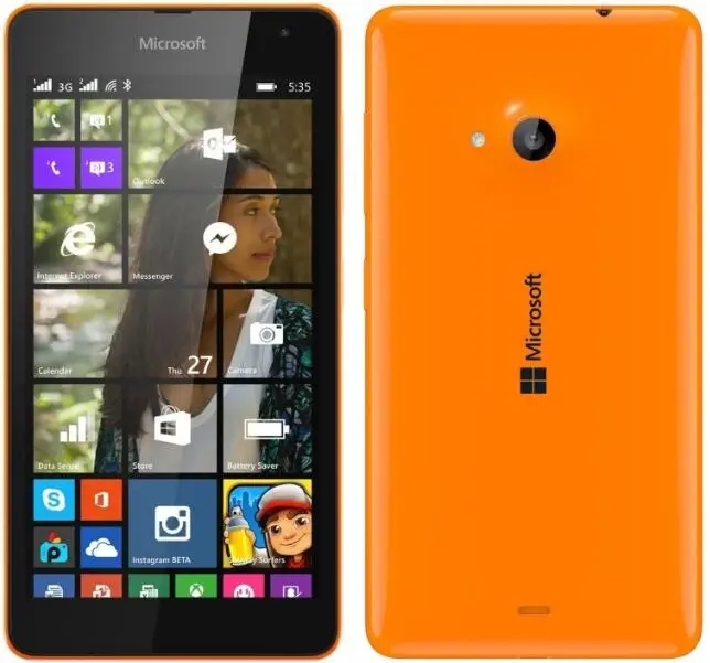 Оригинальный разблокирована Nokia Lumia 535 quad core Dual SIM Сотовые телефоны 5,0 "сенсорный экран 5MP камера 3g окно мобильного телефона