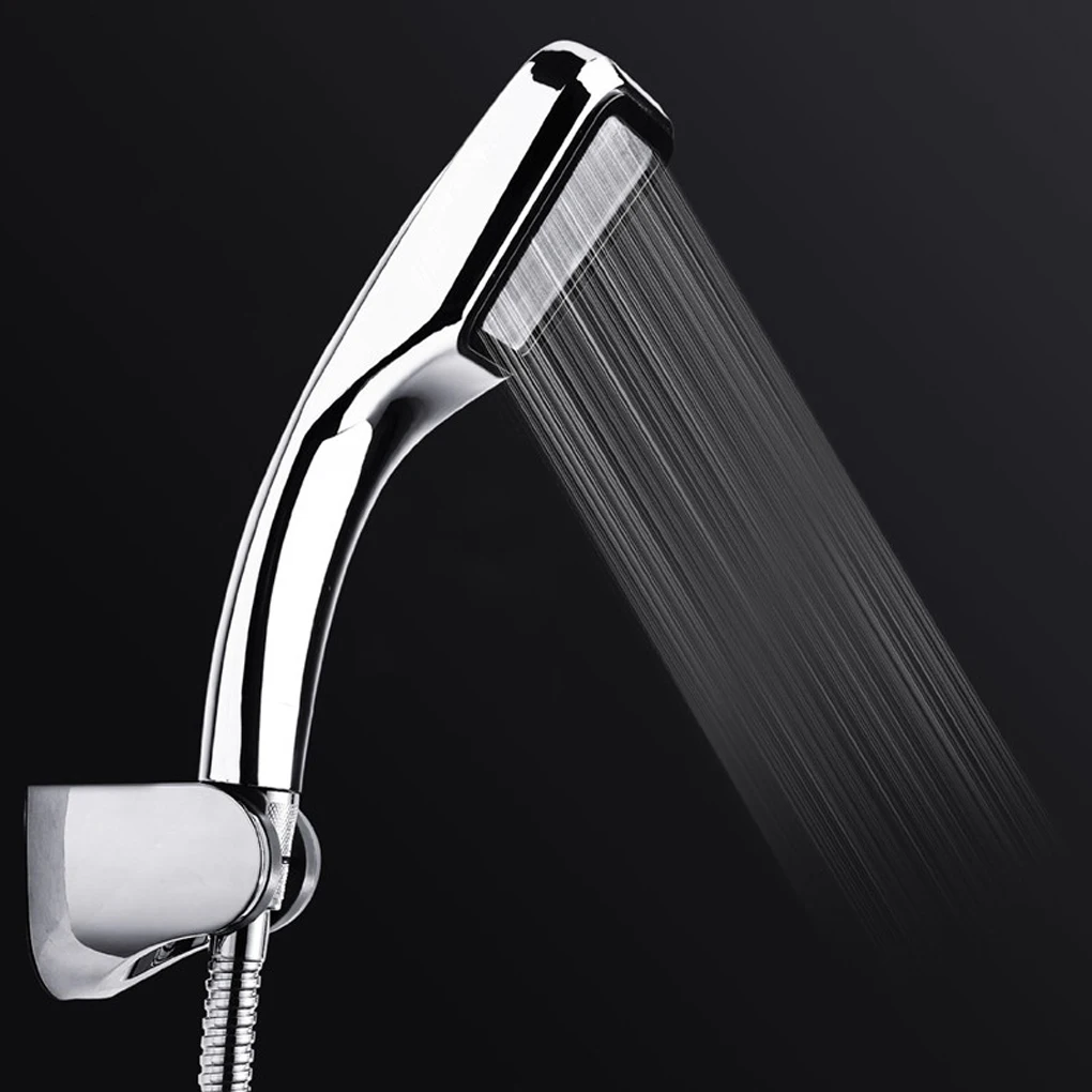 

Refinement 300 Hole Pressurized Water Saving Shower Head ABS With Chrome Plated Bathroom Hand Shower Water Booster Shower Head