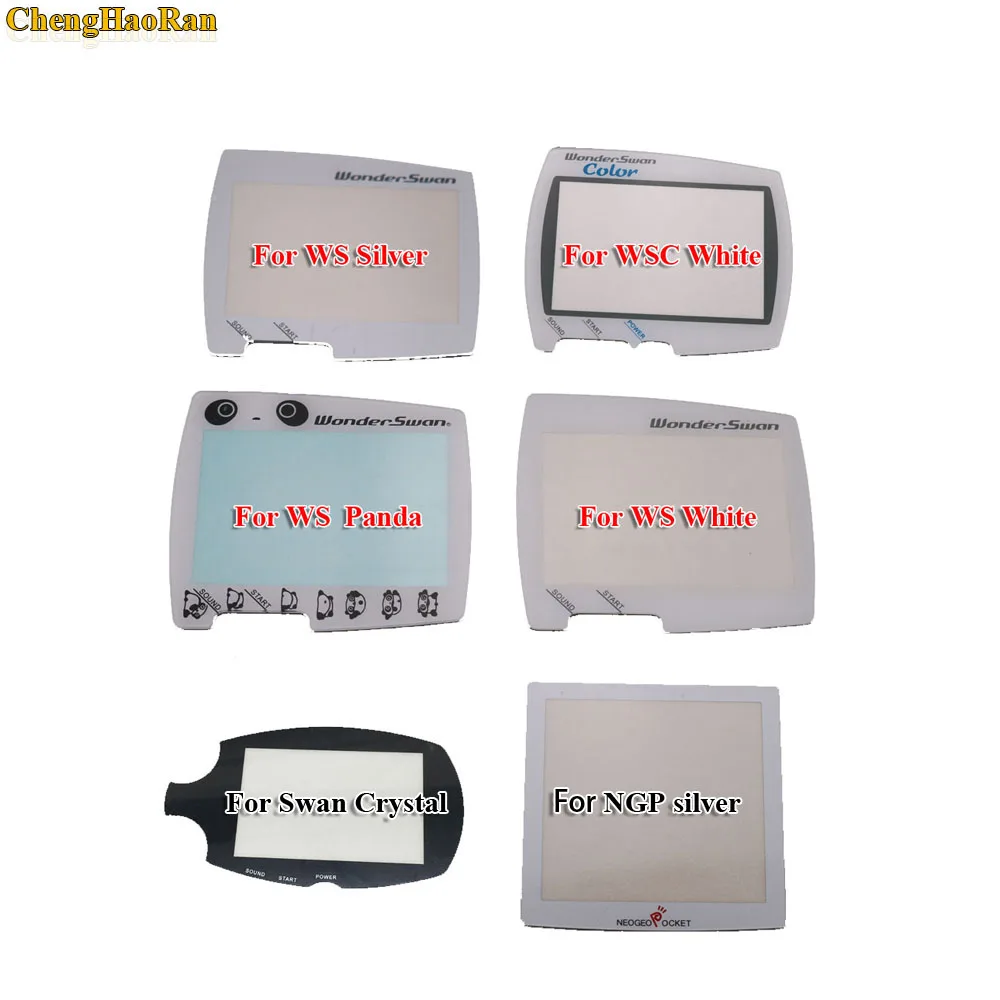 

12PCS Handheld game player Plastic Screen Replacement For WS WSC Protective Cover For Wonder Swan Crystal Screen Lens Protector