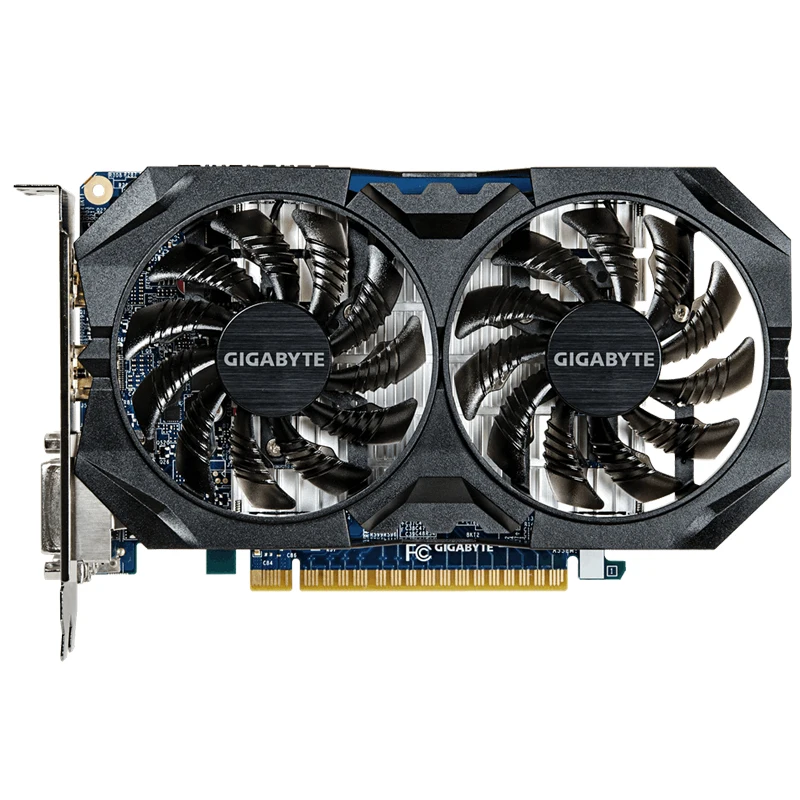 GIGABYTE Graphics Card GTX 750 Ti Original Card with NVIDIA GeForce GTX 750Ti GPU 2GB GDDR5 128 Bit Video for PC Used Cards