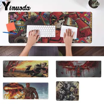 

Yinuoda Top Quality Deadpool Gaming Player desk laptop Rubber Mouse Mat Free Shipping Large Mouse Pad Keyboards Mat