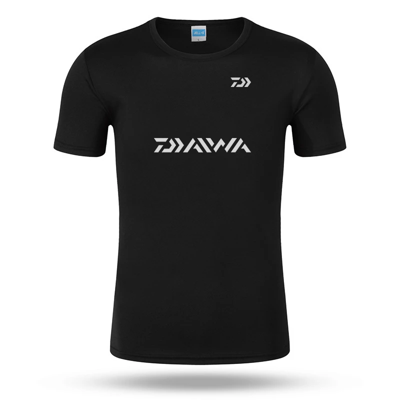 DAIWA одежда S~ 3XL Мужская быстросохнущая одежда для рыбалки футболка ультратонкий короткий рукав солнцезащитный крем анти-УФ дышащая Футболка С рыболовным принтом - Цвет: 154