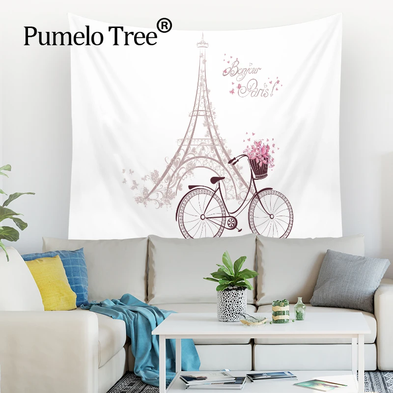

Paris Tower Tapestry Wall Hanging National Flag United Kingdom United States Wall Hanging Bohemian Paris Tower Cloth Tapestries
