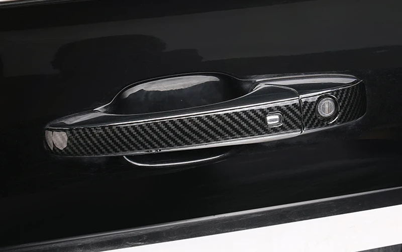 

2010-2014 2015 2016 2017 2018 For Jeep Grand Cherokee ABS Carbon Fiber Side Door Handle Cover Trim Car Styling Accessories 8pcs