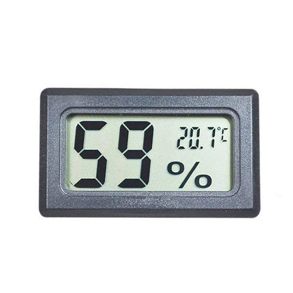 

Mini Black Digital LCD Temperature Humidity Indoor Room Humidity Meter Thermometer Hygrometer Temperature Sensor Humidity
