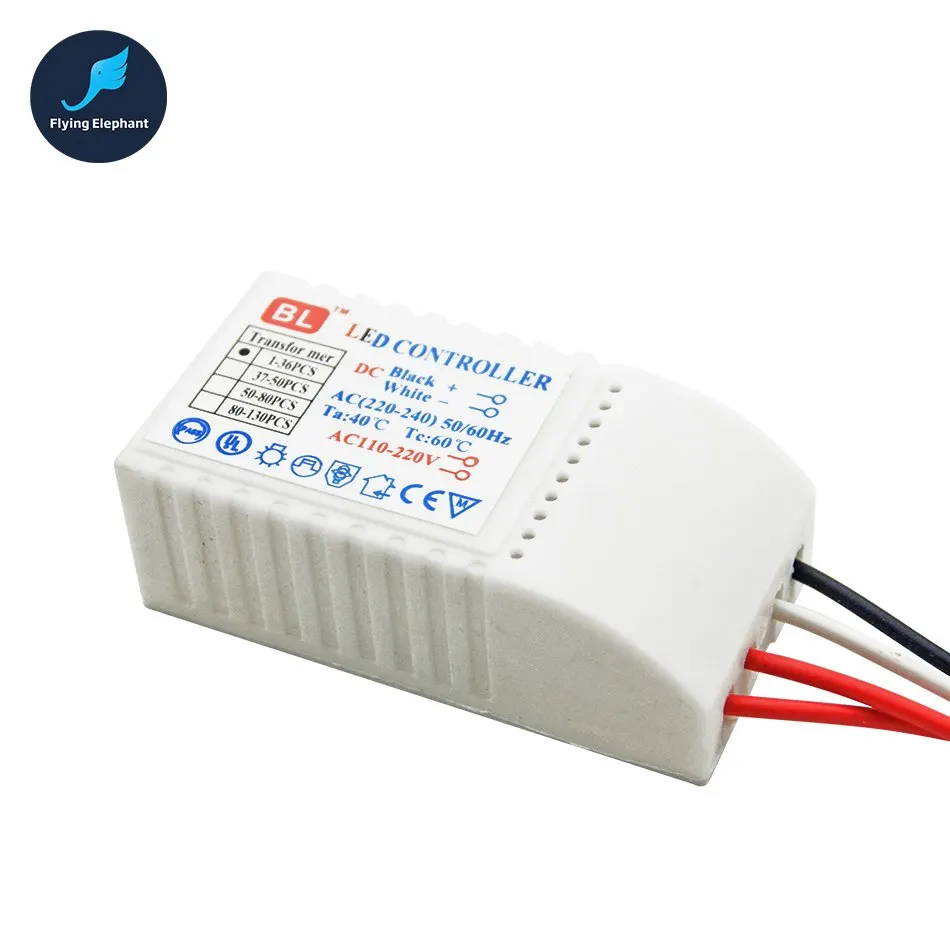 Светодиодный контроллер привода 1 130 шт. AC220V светодиодный трансформатор источник