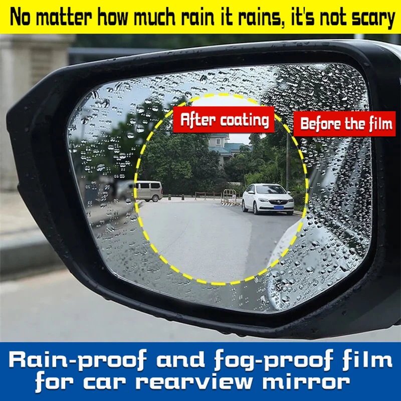 

Vacarx 2PCS/Set Anti Fog Window Clear Car Rearview Mirror Protective Film