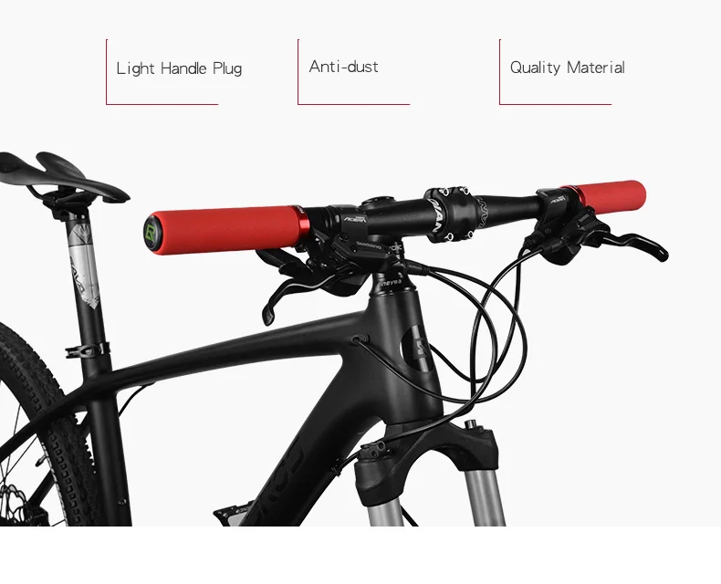 ROCKBROS велосипедные ручки MTB силиконовые губчатые накладки на ручки Анти-занос, удар-поглощающие мягкие велосипедные ручки Ultraight велосипедный руль