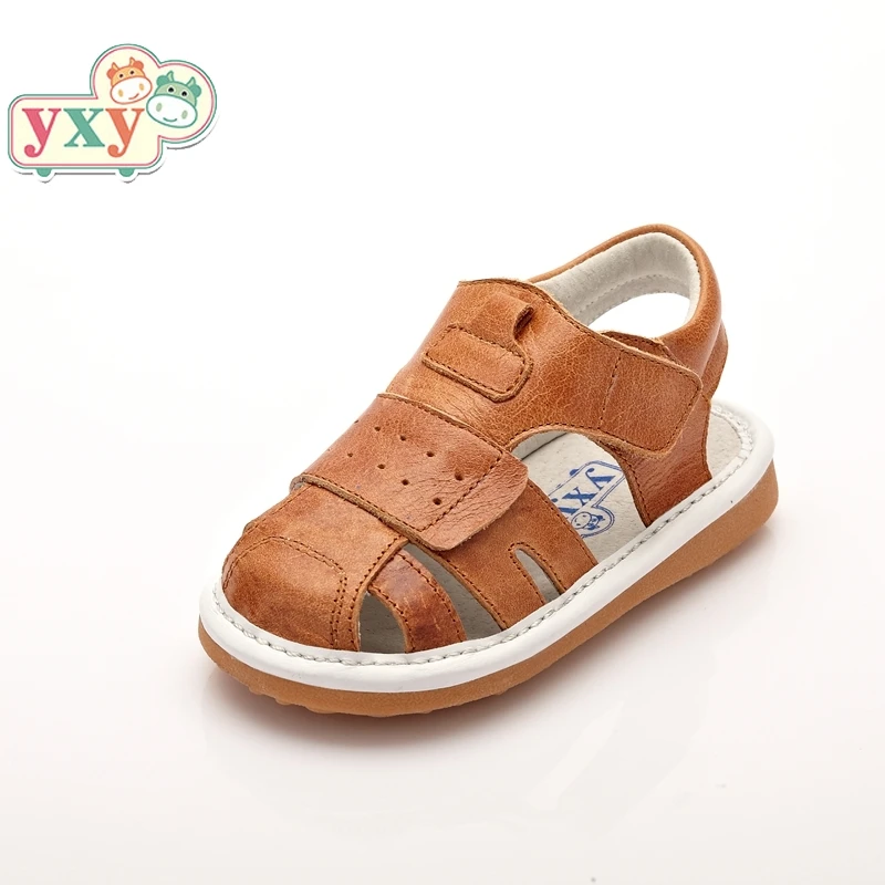 

YXY 2019 summer function Cow leathe baby boys girls prewalkers anti-slip hook&loop dirty proof sandals shoes 39038