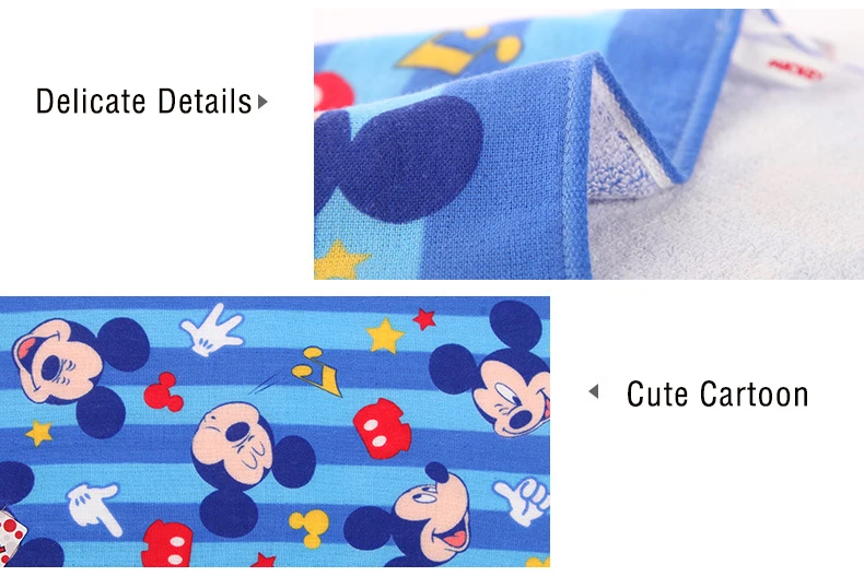  Disney Baby FaceTowel 25x50cm Cotton Children Towels Soft Cartoon Handkerchief Towel For Newborns