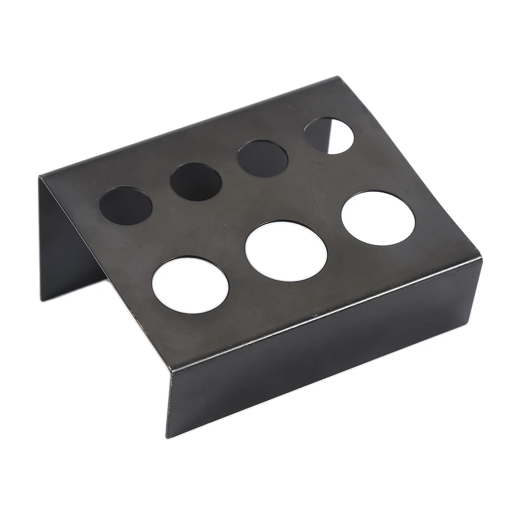 

1PC Black Metal Tattoo ink cup holder Stand 7 Holes shelf Tattoo Pigments cup Pen holder for Women Permanent Makeup Eyebrow lips