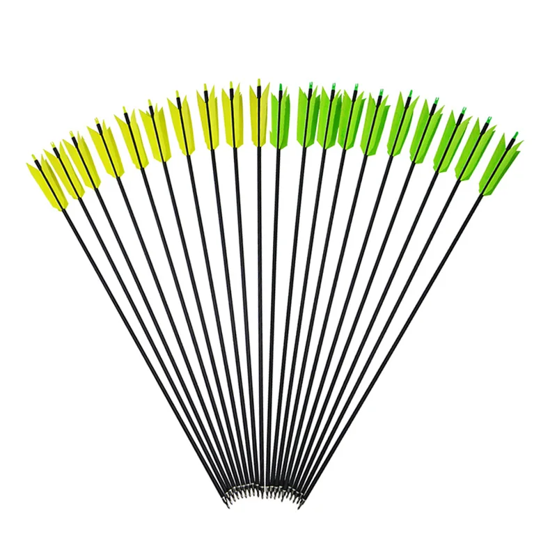

6/12pcs Archery Mix Carbon Arrow 400 Spine Arrow OD7.8mm With Turkey Feather Recurve/Compound Bow Accessory