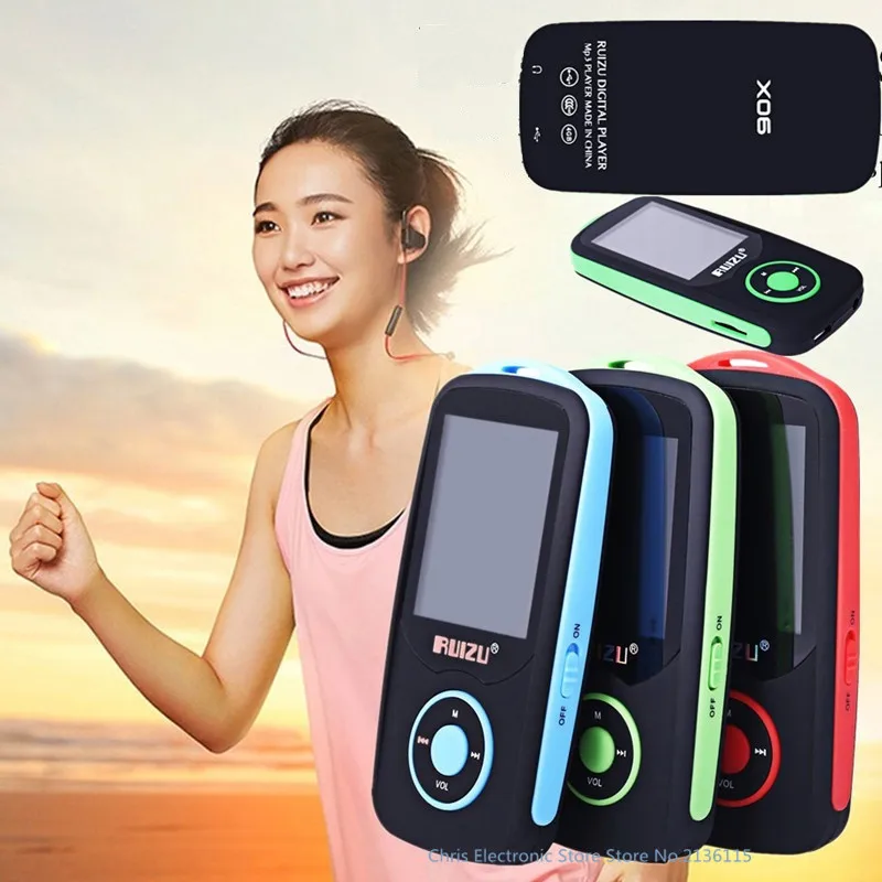 

Original RUIZU X06 FM Radio 1.8 Inch TFT LCD Screen Sport Music MP3 Player High Quality Lossless Recorder Walkman FM radio