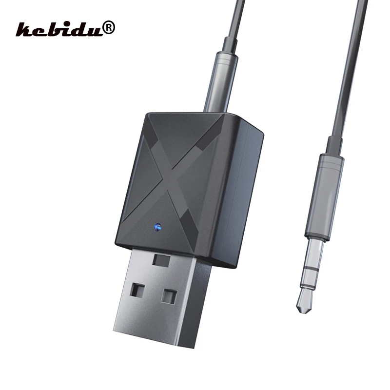 Kebidu 3,5 мм разъем Bluetooth AUX аудио музыкальный приемник Bluetooth 5,0 передатчик приемник беспроводной Bluetooth адаптер для автомобильной музыки