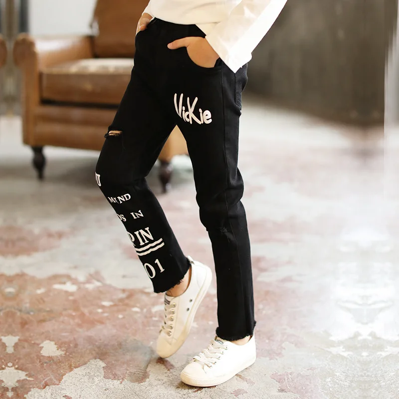 

2018 New Fashion Girls Leggings Fall Back To School Harem Pants Letter Casual Trousers Teenagers Toddler Girl Clothing 10 12 14