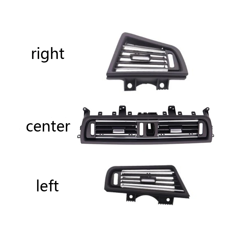 RHD правой ручки привод передний ряд ветра слева справа от центра кондиционер Vent Выход Панель Хромированная Пластина для BMW 5 серия F10 F18