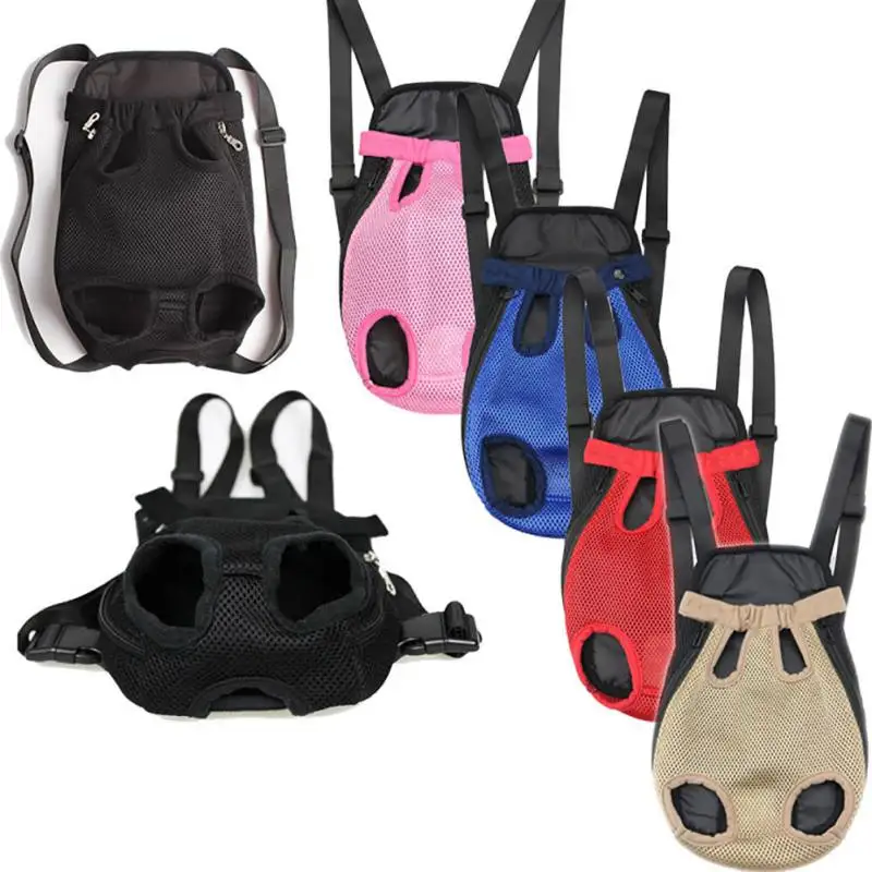 

Pet Dog Carriers Backpacks Cat Puppy Pet Front Shoulder Carry Sling Bag Five Holes Backpack Dog Outdoor Carrier Tote Bag