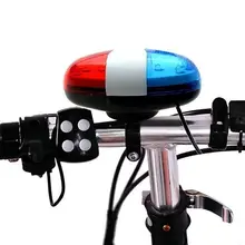 6LED 4Tone Horn for Bicycle Bike Bells LED Bike Light Electronic Siren for Kids Bike Accessories Scooter