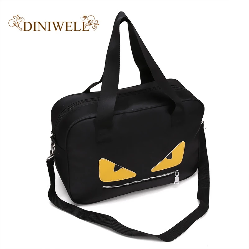 

DINIWELL Little Monsters Female Travel Bags Male Nylon Waterproof Large Capacity Bags Travel Bags Weekend Overnight Travel Bags