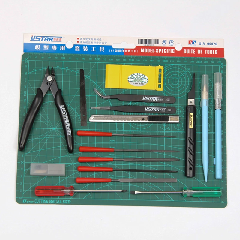 Ustar UA90076 Modeling Specific Suite of Tools (18Pcs/Set) Model Tools Model Building Tools Model Hobby Suite Accessory Ustar UA90076 Modeling Specific Suite of Tools (18Pcs/Set) Model Tools Model Building Tools Model Hobby Suite Accessory