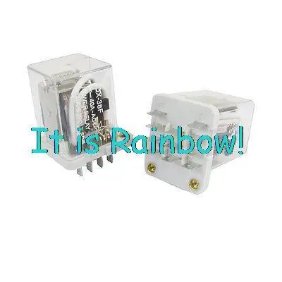 

Free Shipping 2PCS JQX-38F AC 220V 40A Coil 11-Pin 3PDT 3NO 3NC Electromagnetic Relay