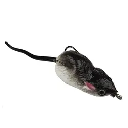 HLBY-Rubber мягкая мышь рыболовные приманки Улучшенный приманка для воды крючки