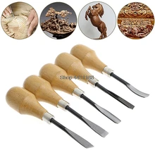 L = 130 мм 5 шт./компл. резьба по дереву долотом нож прикладом/угловой/Skew/круглый/Arc Machete резьба по дереву Деревообработка ремесло гравировщик резак DIY инструмент