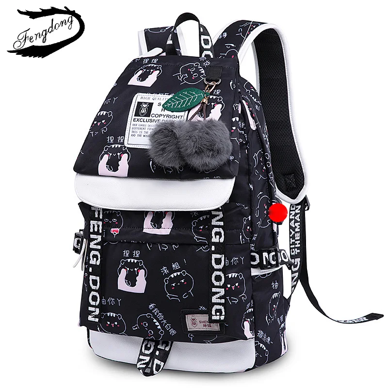 

2018 Cute Cartoon Pompon Best Travel Backpack Female Usb Charge Large Capacity Teenager Girl Kids Schoolbag Female Backpack