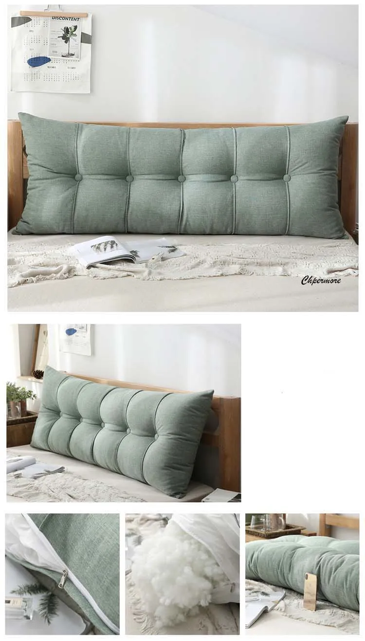Chpermore многофункциональная твердая Двойная подушка Простая Кровать Подушка двойная кровать мягкая сумка Съемная кровать подушка для