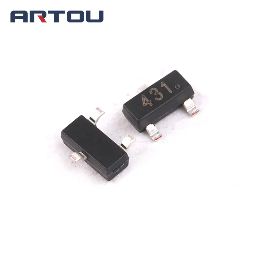 100 шт. TL431A TL431 СОТ-23 SMD транзистор