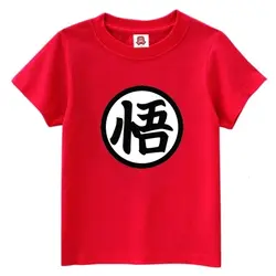 Новая летняя футболка унисекс Dragon Ball Z Goku Косплэй футболка Wu печатных Для женщин/Для мужчин футболки Хэллоуин костюм разных цветов