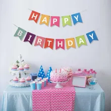 Happy Birthday Banner Paper Bunting Garland Banners Flags Boy Girl Baby Shower Decoration Wedding Birthday Party Supplies Decor Happy Birthday Banner Paper Bunting Garland Banners Flags Boy Girl Baby Shower Decoration Wedding Birthday Party Supplies Decor
