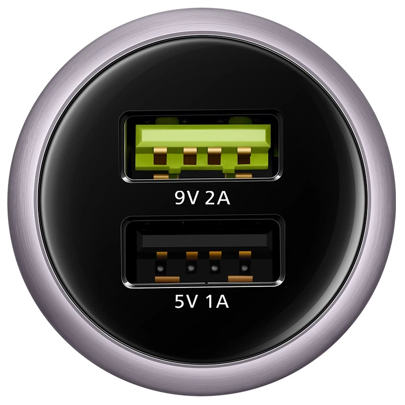 الأصلي هواوي CP31 QuickCharge شاحن سيارة 9 V 2A ماكس 18 W المزدوج USB بما في ذلك نوع C كابل