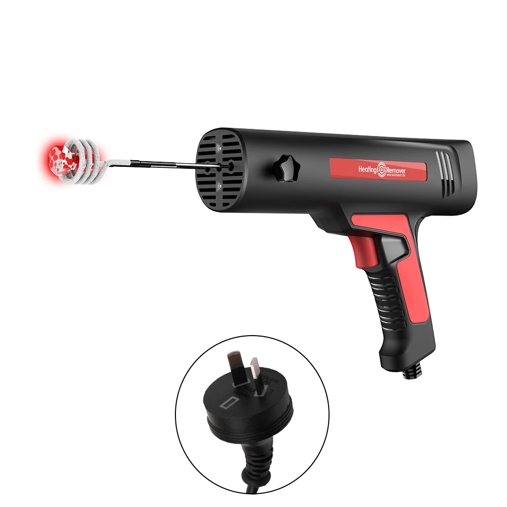 Professional Handheld Induction Heater Quick Release Rusty Screw and Nut Machine Flameless Heating Bolt Remover Repair Tool - Цвет: AU plug