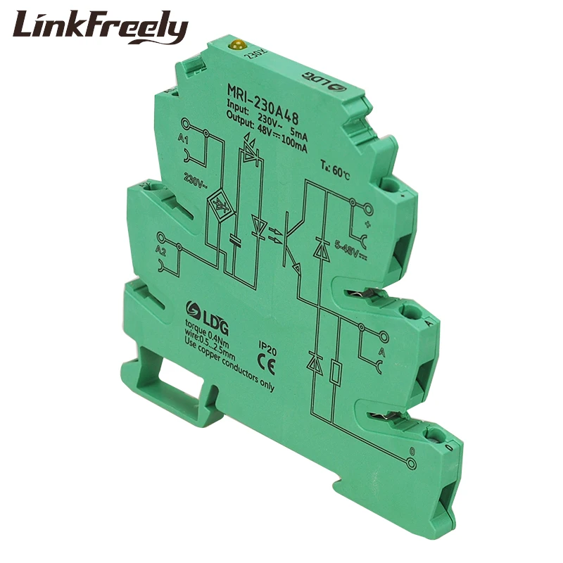 MRI-230A48 Цена по прейскуранту завода вход 230VAC светодиодный фотоэлектрический Соединительный интерфейс реле модульный оптрон изолирующий Сигнальное реле