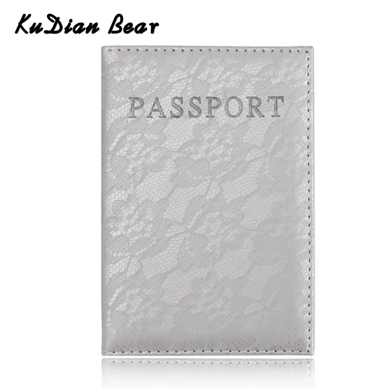 

KUDIAN BEAR Travel Passport Cover PU Leather Passport Holder Purse Fashion Women Travel Wallet Porta Passaporte BIY035 PM49