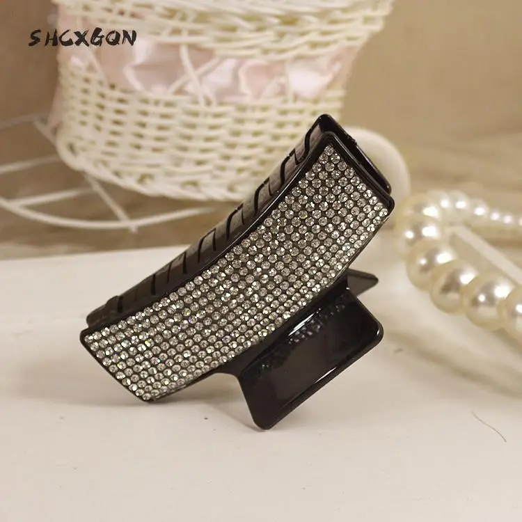 

SHCXGQN Hair claws Hairpins Trendy Clip full Rhinestone Crab Claws For Women Girl Accessories Hair Jewelry