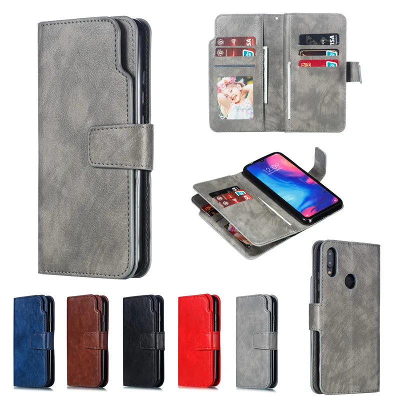 Leather case  Xiaomi Redmi Note 7 6 5 Pro 4 4X Case Cover Wallet Magnet Flip Phone case Xiaomi Mi 9 8 Lite Case Cover23