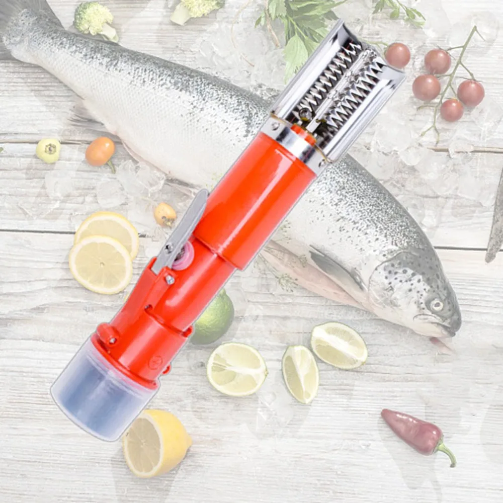 Новинка, электрический нож для удаления рыбьей чешуи с USPlugScraper, универсальный тип чешуи, полезный Водонепроницаемый нож для удаления чешуи рыбы