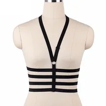 JLX. Жгут фетиш одежда боди жгут открытые панковские грудь клетка бюстгальтер регулируемый бондаж жгут белье клетка костюм бикини O0022