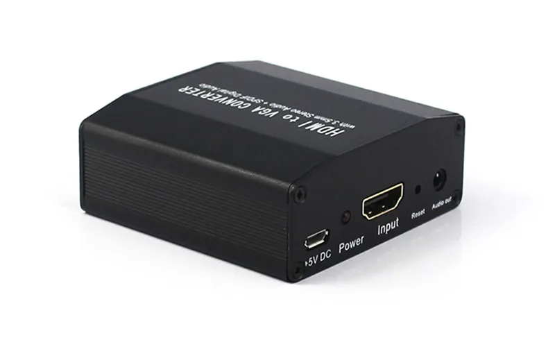 THDMI to VGA TV2PC Converter Adapter HD1080p Switch SPDIFAudio Female Connector Out USB Power For HDTV PCs Speaker Free Shipping (1)