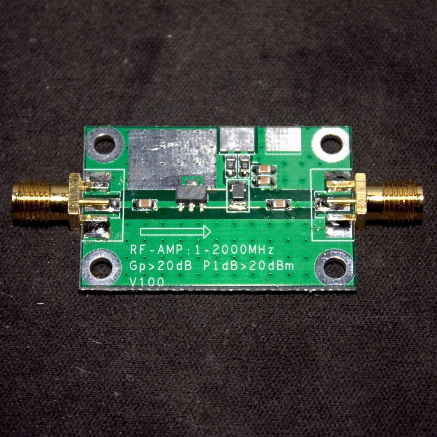 1-2000MHz 2Ghz gain 20dB Low Noise LNA RF Broadband Amplifier Module HF VHF/UHF FM Rradio | Электронные компоненты и