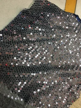 

sequins net tulle mesh nice looking embroidered french lace with sequins BZL-2823 for show