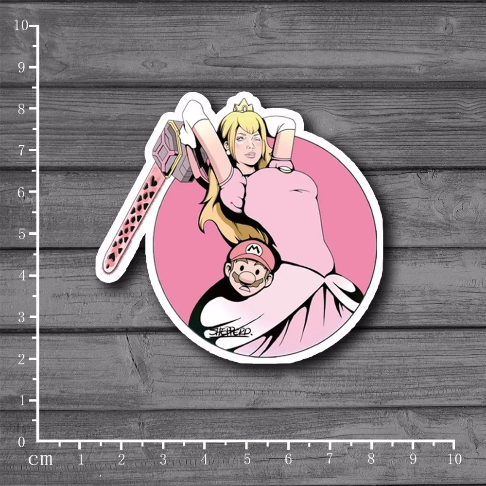 

Chainsaw Princess Peach Stationery Waterproof For Kids Toys On Laptop Suitcase Luggage Stickers Tide brand Stickers[Single]