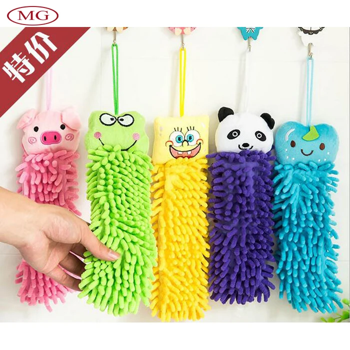 Lovely Design Cartoon Hand Towel Kids Children Hand Dry Cleaning Towels ...