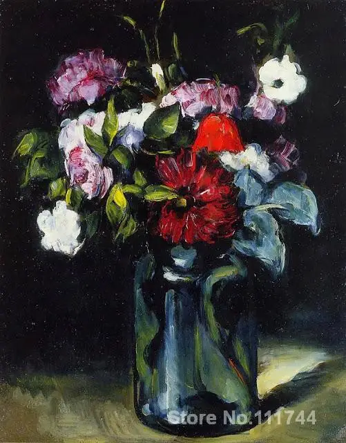 

art impressionism Flowers in a Vase Paul Cezanne paintings reproduction High quality Hand painted