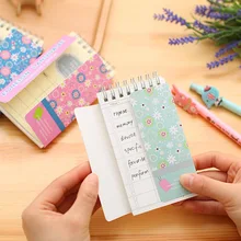 80 страниц/упаковка слова катушки мини ноутбук с укрытие пластины дневник карманный блокнот рекламный подарок канцелярские E0384